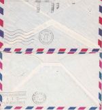 Italien/USA - PanAm Firstflight Rome/San Francisco 2 Luftpostbriefe 1967
