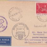 Italien - DDR-Lufthansa Erstflug Berlin/Heringsdorf Zuleitungspost 1962