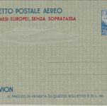 Italien - 60 L. Ganzsache/Aerogramme ungebraucht Ausgabe 1952