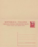 Italien/Triest/Zone A - 35/35 L. Karosse Antwortganzsache/Überdruck AMG-FTT