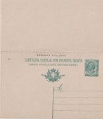 Italien/Somalia - 5/10 C. Victor E.III Antwortganzsache ungebraucht