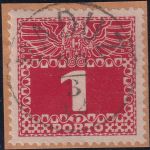 Liechtenstein/Österreich - 1 H. Portomarke Vorläufer Briefstück Vaduz 20.3.12