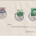 Liechtenstein - 10 Rp. Portomarke Ortsbrief SST Vaduz 7.3.1943