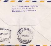 Liechtenstein - Lufthansa-Erstflug München Asuncion Zuleitungspost 1971
