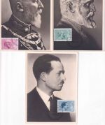 Liechtenstein - 50 J. Liecht. Briefmarken Marken ex Block 3 Maximumkarten 1962