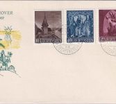 Liechtenstein - Weihnachten Schmuck-FDC Vaduz 16.12.1957
