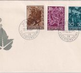 Liechtenstein - Bäume u. Sträucher IV Schmuck-FDC Vaduz 19.9.1960