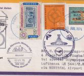 Haiti - Olympiade 1976 Lufthansa Sonderflug Montreal - FFM Zuleitungspost