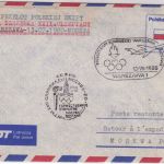 Polen - Olympiade 1980 LOT Sonderluftpost/Olympia-Mannschaft Warschau 1980
