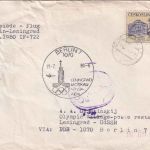 CSSR - Olympiade 1980 Interflug Sonderluftpost Berlin - Leningrad + Retour