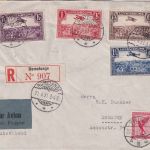 Luxemburg/DR - Rumelange 1931 Lupo-R-Brief + 10 Pfg. DR Luftpostgebühr