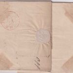 Niederlande - Nymegen roter K1 Brief n. Arnhem 1843 - mit Inhalt