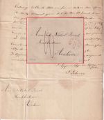 Niederlande - Nymegen roter K1 Brief n. Arnhem 1843 - mit Inhalt
