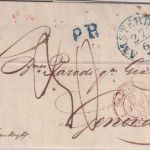 Niederlande/Kgr. Sardinien - Amsterdam 27/6 blauer K1 Brief n. Genua 1840