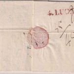 Niederlande/Kgr. Sardinien - Amsterdam 27/6 blauer K1 Brief n. Genua 1840