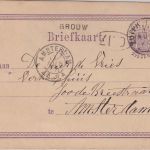 Niederlande - Grouw Stations-L1 Bahnpost Zutph-Leeuw 5 C. Ganzsache 1875