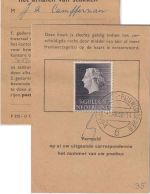 Niederlande - 5 Gld. Juliana Postausweiskarte s'Gravenhage-Rijswijkseweg 1960