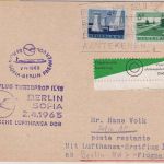 Niederlande - DDR-Lufthansa Erstflug Berlin/Sofia Zuleitungspost 1963