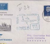 Niederlande - DDR-Lufthansa Erstflug Berlin/Prag/Budapest Zuleitungspost 1956