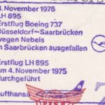 BRD - 30+60 Pfg. Privatganzsache/Aerogramme LH-Erstflug Düsseldorf/Saarbrücken