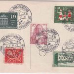 BRD - Berchtesgaden 50 Jahre Kraftpostverkehr Sonderkarte + SST 1957