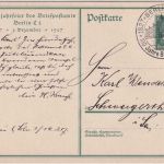 DR - 100 Jahre Briefpostamt Berlin C2 8 Pfg. Sonderganzsache ESST 1.12.1927