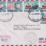 Haiti - 3x1 + 2x1,25 G. 100 J. UPU-Mitglied Lupo-Einschreibebrief Port au Prince