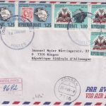 Haiti - 3x1 + 2x1,25 G. 100 J. UPU-Mitglied Lupo-Einschreibebrief Port au Prince