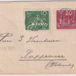 Schweden - 10 Ö. 50 J. UPU + 20 Ö. Weltpostkongress Brief Grycksbo 1925