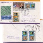 Honduras - 20 C. 100. Todestag R. Hill u.a. Luftpostbrief Tegucigalpa 1981