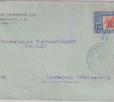 Guatemala - 1,50 P. Freimarke/UPU 1921 Brief Guatemala City - Schramberg