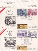 Österreich - Wien 1964 Weltpostkongress Satz/5 Schmuck-FDC
