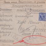 AM-Post - Hamburg 3.1.46 Kriegsgefangenenbrief n. FRANKREICH Retour-L2 !!