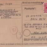 AM-Post - 15 Pfg. dt. Druck Kriegsgefangenenkarte n. USA Braunschweig 10.1.46