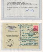 AM-Post - Kriegsgefangenenkarte n. USA Lüneburg 15.11.45 Retourvermerk !!