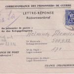 AM-Post - 25 Pfg. Kriegsgefangenenbrief n. FRANKREICH Hannover-Linden 6.1.1946