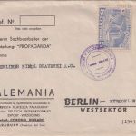 Paraguay - 5 C. Columbus Mausoleum Drucksachenbrief Coronel Bogado - Berlin 1952