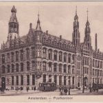 Niederlande - Amsterdam Postkantoor sw-AK gelaufen 1927