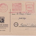 All.Bes. - Braunschweig 1947 6 Pfg. AFS "Borek" Drucksachenkarte n. Legau