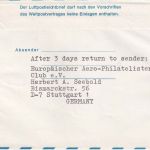 BRD - 30+60 Pfg. UV Privatganzsache/EAPC-Aerogramm n. USA Stuttgart 1973