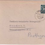 All.Bes. - München 2 "Nachträglich entwertet" Ortsbrief (postlagernd) 27.8.46