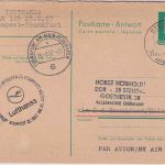 DDR - Stendal "Nachträglich entwertet" LH-Erstflug Budapest FFM 1967