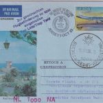 Jersey - 26 P. Ganzsache/Aerogramm Zuleitungspost AR Erstflug 1985