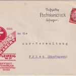 DR - Leipzig 1933 "Rechtzeitig Reisescheck besorgen !" illustr. Firmenbrief
