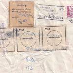 DDR - Cottbus 1980 Brief n. Peitz - "Beschädigt eingegangen..." Verschlusszettel