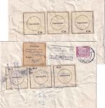 DDR - Cottbus 1980 Brief n. Peitz - "Beschädigt eingegangen..." Verschlusszettel