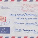 Ethiopien - Addis Ababa 1987 1,85 Br. PFS Luftpost-Einschreibebrief n. Weilheim