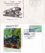 DDR/BRD - Meiningen Dampflocktage/Ausbesserungswerk/Lückenschluss 1989/2005