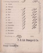 DR - 3 Pfg. Drucksachenkarte (priv. Firmenvordruck) Hamburg 8 - Oelsnitz 1885