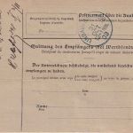 Bayern - 80 Pfg. Wappen Paketkarte i.d. SCHWEIZ Regensburg 3 - 30. OKT 03